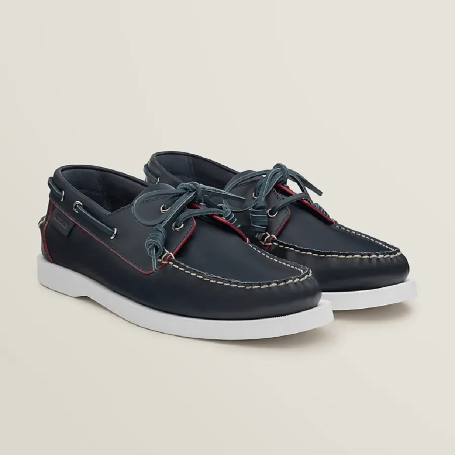 Giày Hermes Ecoutille Loafer ‘Marine’ H221958ZAI2400 - Ảnh 3