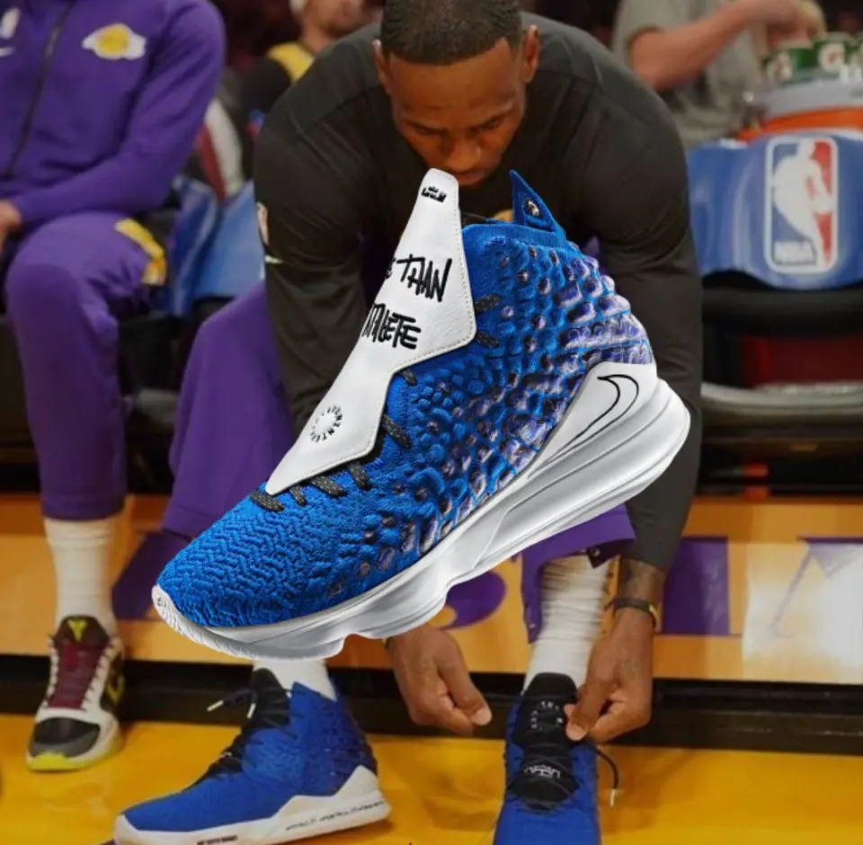 Giày Nike Uninterrupted x LeBron 17 GS 'More Than An Athlete' CU4113-400 - Ảnh 5