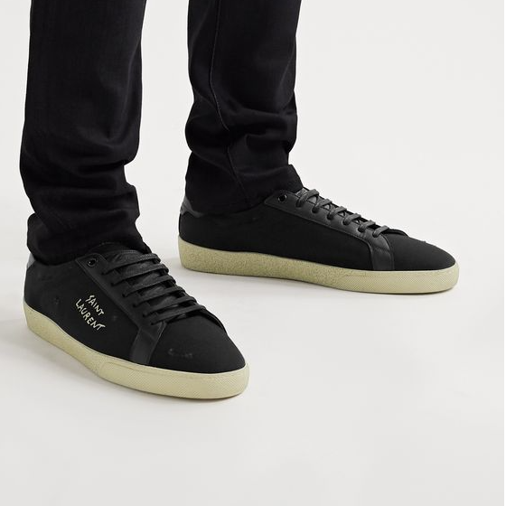 Giày Saint Laurent Court Classic SL06 'Black' 611106-GUP50-1000 - Ảnh 2