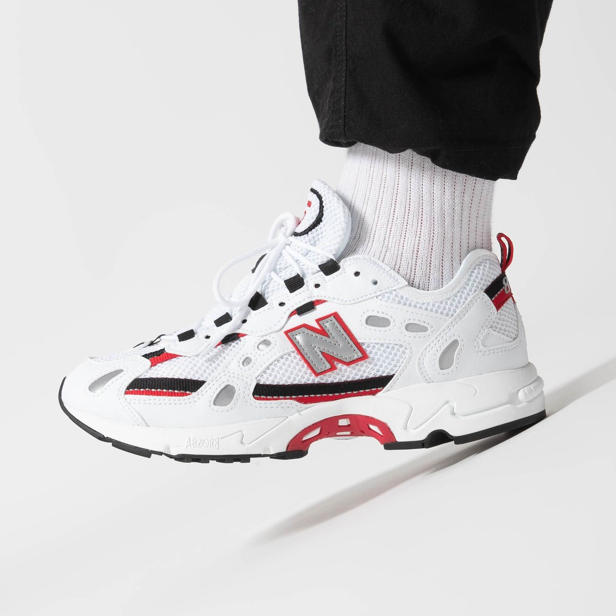 Giày New Balance 452 'White Black Red' ML827AAB - Ảnh 3