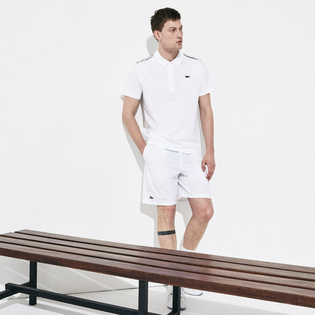 Áo Lacoste Paneled Ultra-Light Cotton Polo YH4890-BLD - Ảnh 2