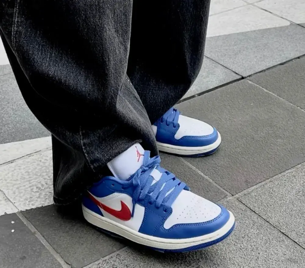 Giày Nike Air Jordan 1 Low ‘Sport Blue’ DC0774-416 - Ảnh 4