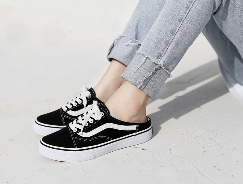 Giày Vans Old Skool Mule 'Black' VN0A3MUS6BT - Ảnh 7