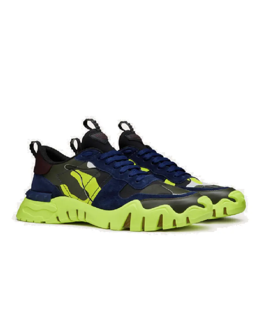 Giày Valentino Rockrunner Plus 'Camo Yellow' UY2S0C88NPG55Y - Ảnh 5