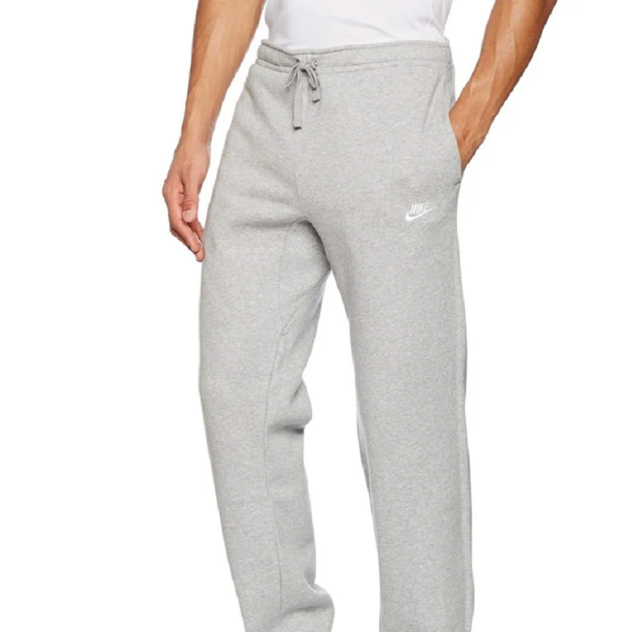Quần Nike Club Fleece Open Hem Mens Sweatpants Grey White 804395-063 - Ảnh 3