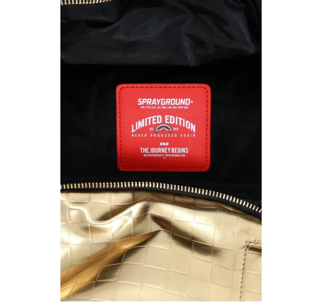 Alternative view of Balo Sprayground Shark In Paris 'Gold' B3729NSZ