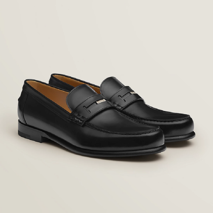 Giày Hermes Edgar Loafer ‘Black’ H221979ZA01415 - Ảnh 4