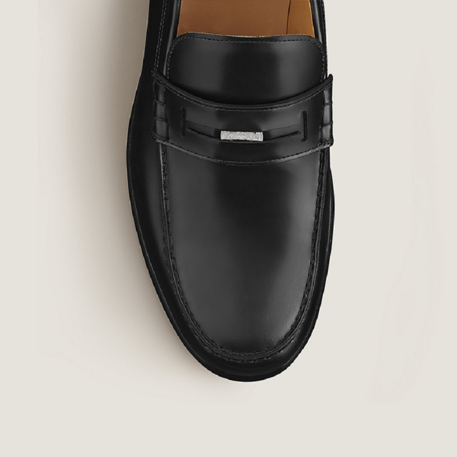 Giày Hermes Edgar Loafer ‘Black’ H221979ZA01415 - Ảnh 3