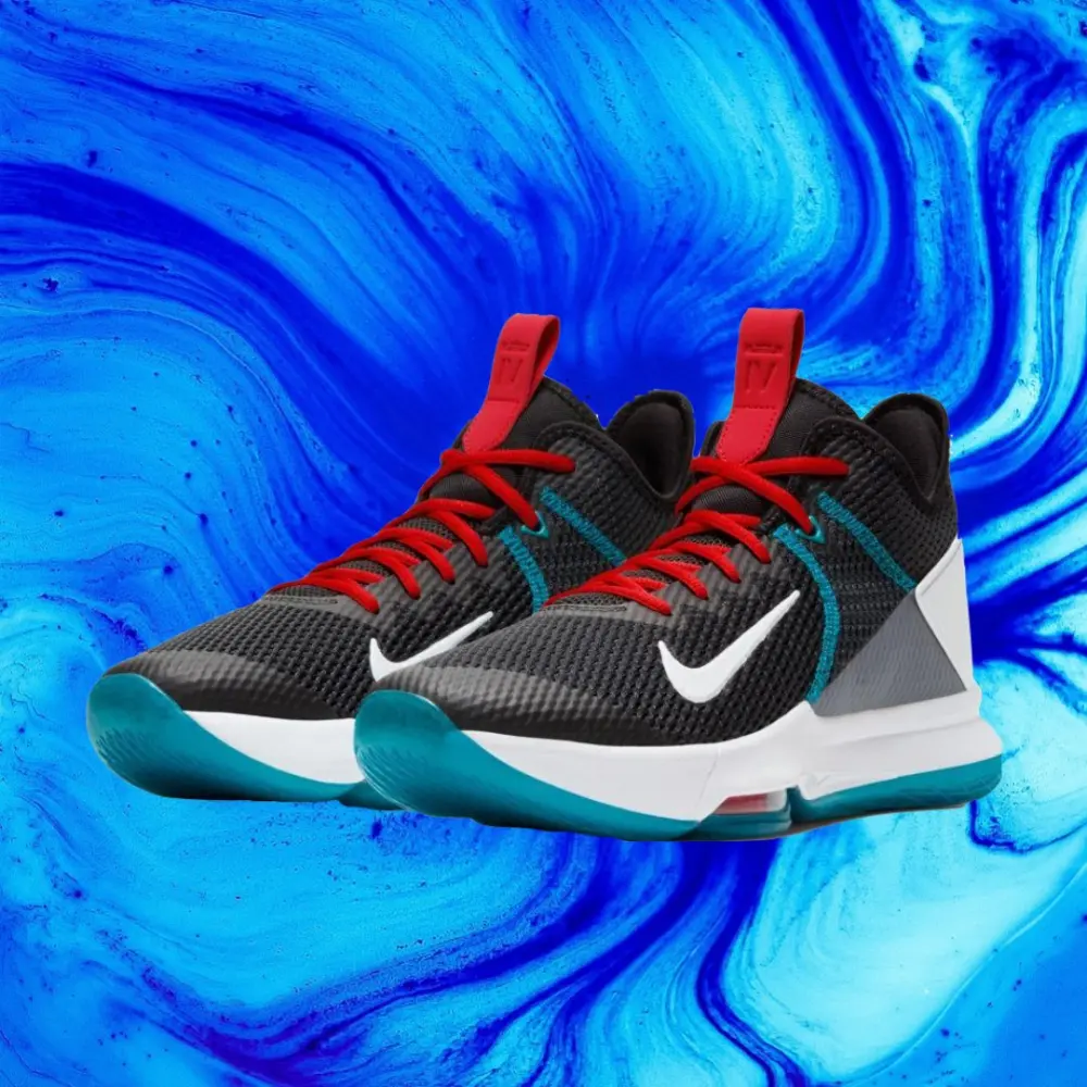 Giày Nike LeBron Witness 4 'Black Red Glass Blue' BV7427-005 - Ảnh 5