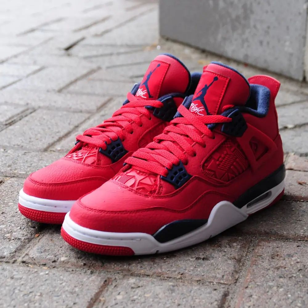 Alternative view of Giày Nike Air Jordan 4 Retro GS 'FIBA' 408452-617