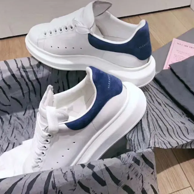 Giày Alexander McQueen Wmns Oversized Sneakers 'Paris Blue' 553770-WHGP7-9086 - Ảnh 3