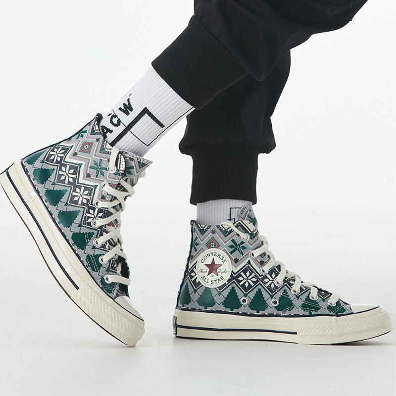 Giày Converse Chuck 70 High 'Holiday Sweater Ash Stone' 169352C - Ảnh 4