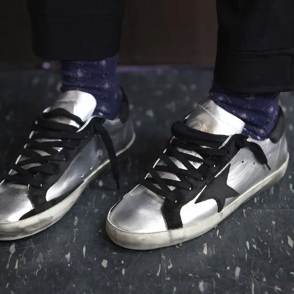 Giày Golden Goose Super Star 'Silver' GCOWS590-A8 - Ảnh 6