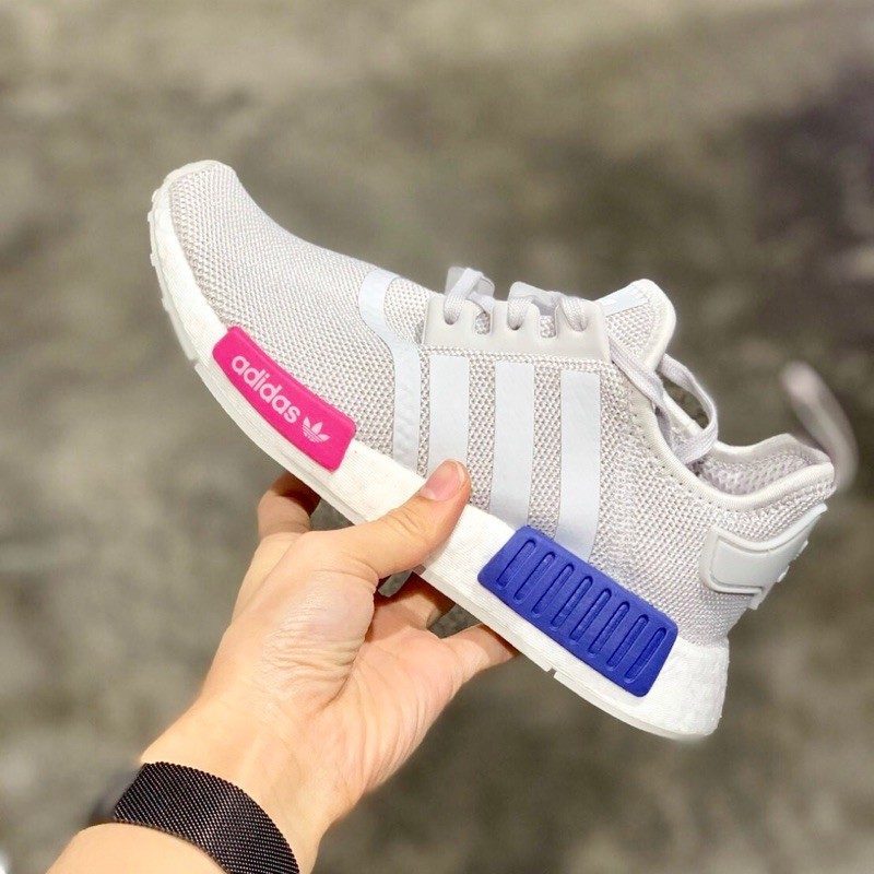 Giày Adidas NMD_R1 J 'Grey Pink Purple' EE6674 - Ảnh 2