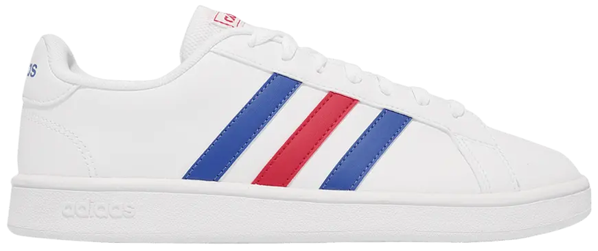 Giày Adidas Grand Court Base 'White Blue Active Red' EE7901
