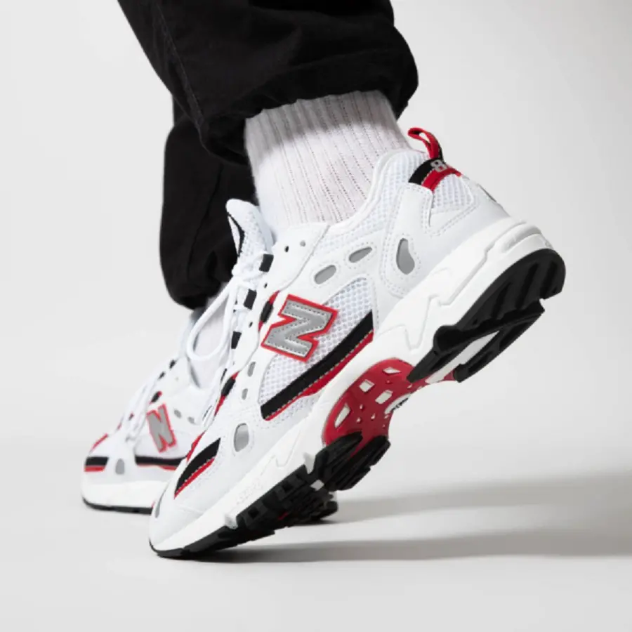 Giày New Balance 452 ‘White Black Red’ ML827AAB - Ảnh 4