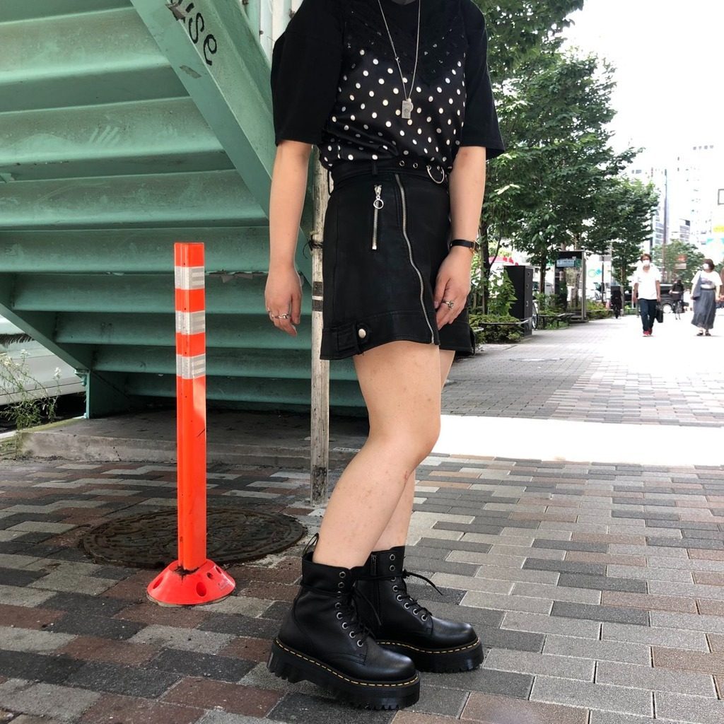 Giày Dr. Martens Black Jadon Pisa Leather Boots 26378001 - Ảnh 5