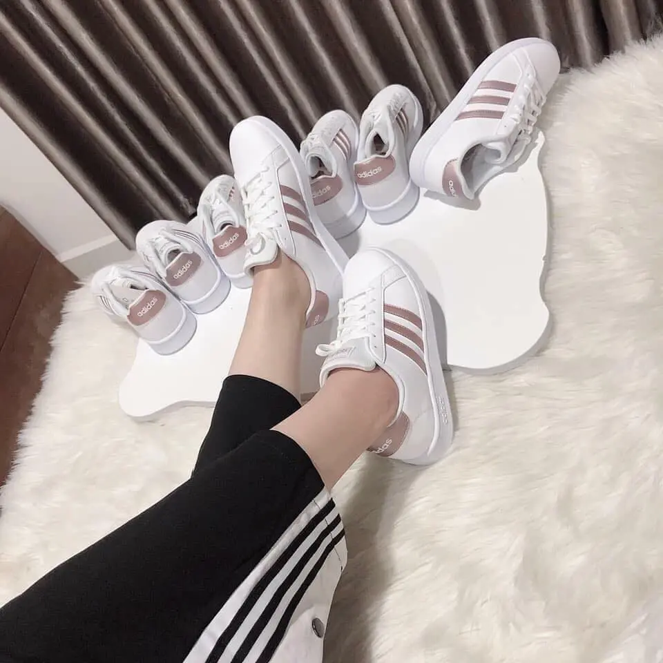 Alternative view of Giày Adidas Grand Court K EF0101