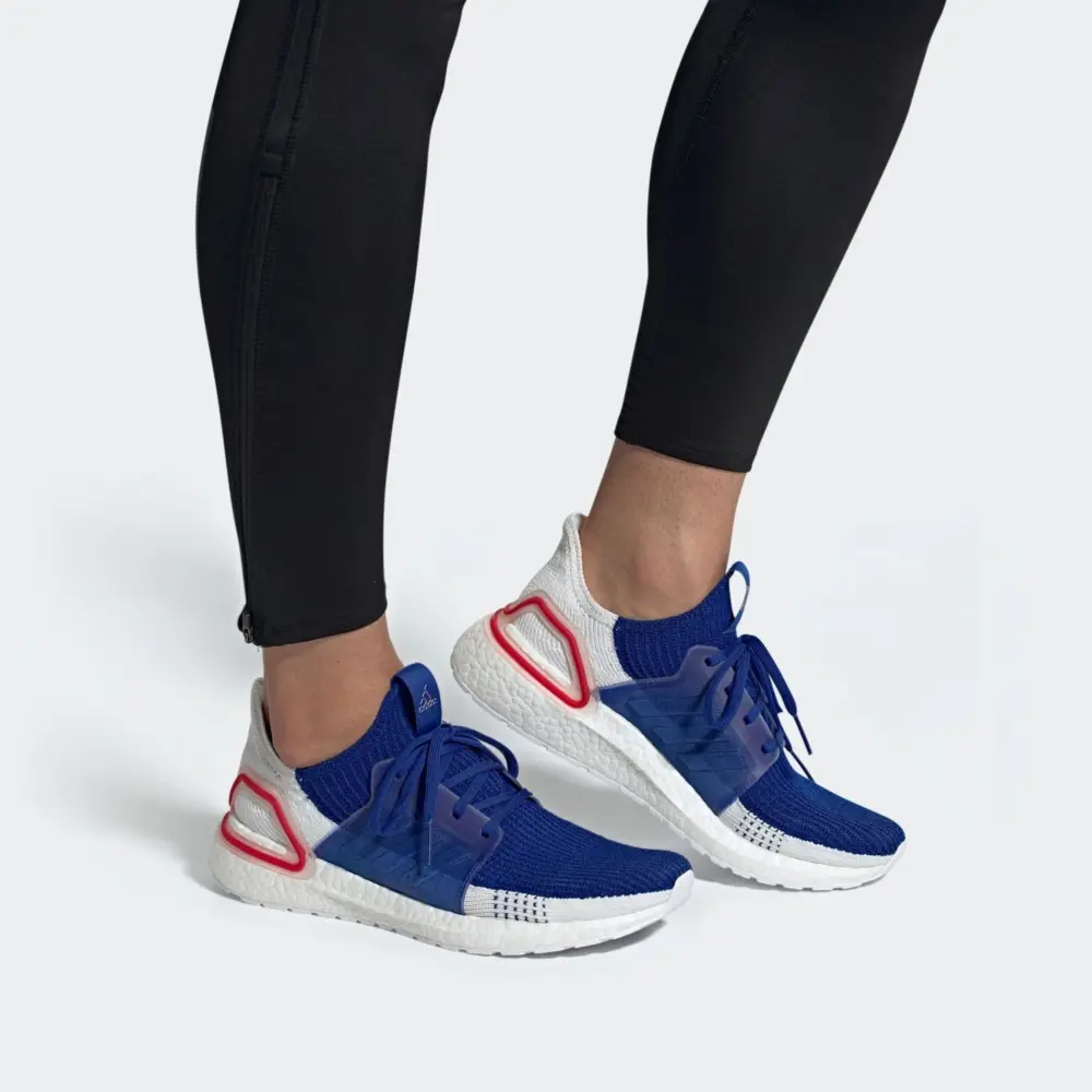 Alternative view of Giày Adidas UltraBoost 19 'White Blue' EF1340