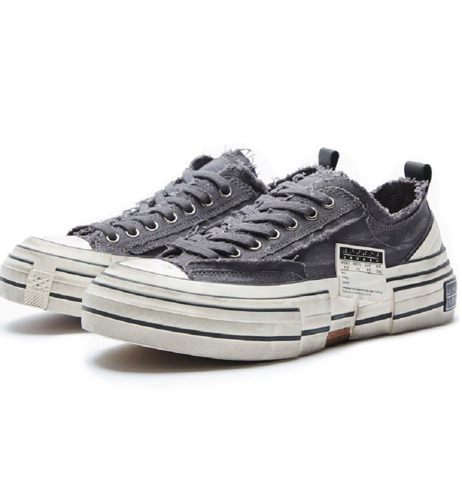 Giày xVESSEL GOP Lows Iron Grey Deconstructed Canvas F21X012G - Ảnh 2