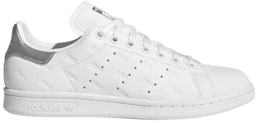 Giày Adidas Stan Smith 'Debossed Logos White Metallic Silver' EF6854
