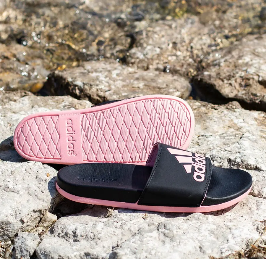 Alternative view of Dép Adidas Adilette Comfort Slides Black Pink EG1866