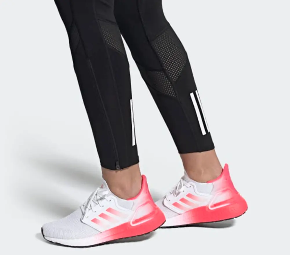 Alternative view of Giày Adidas Wmns UltraBoost 20 'White Signal Pink' EG5201