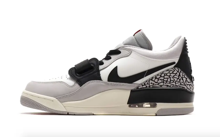 Alternative view of Giày Nike Jordan Legacy 312 Low GS 'Tech Grey Cement' CD9054-101