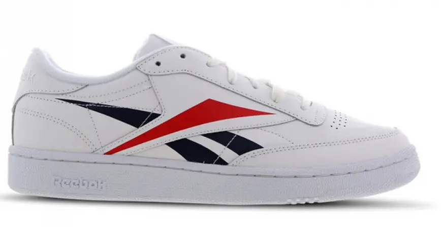 Giày Reebok Club C 85 MU 'White Scarlett Red Navy' EH0640