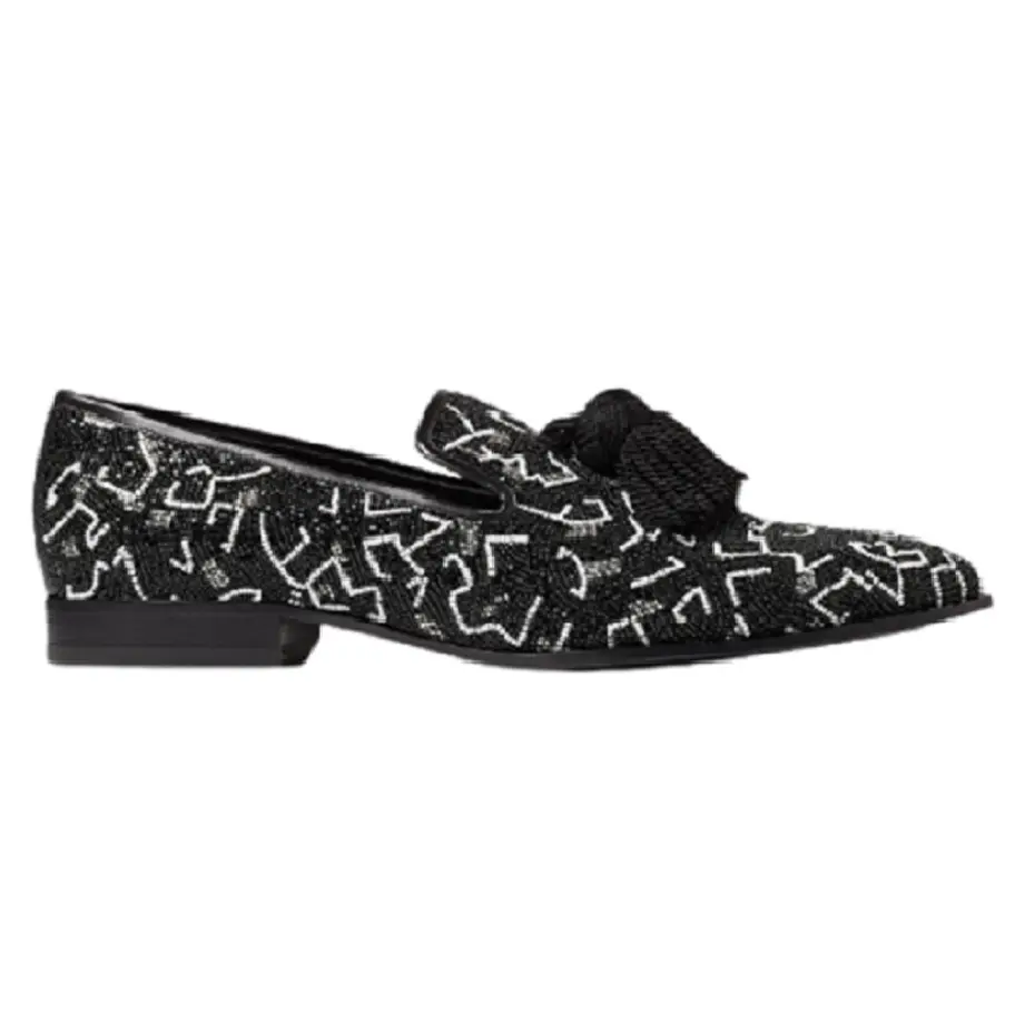 Giày Jimmy Choo Haze Foxley 'Black White' EHPFOXLEYZUS000050