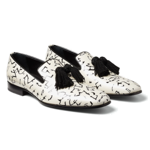 Alternative view of Giày Jimmy Choo Eric Haze 'White Black' EHPFOXLEYZUT000078