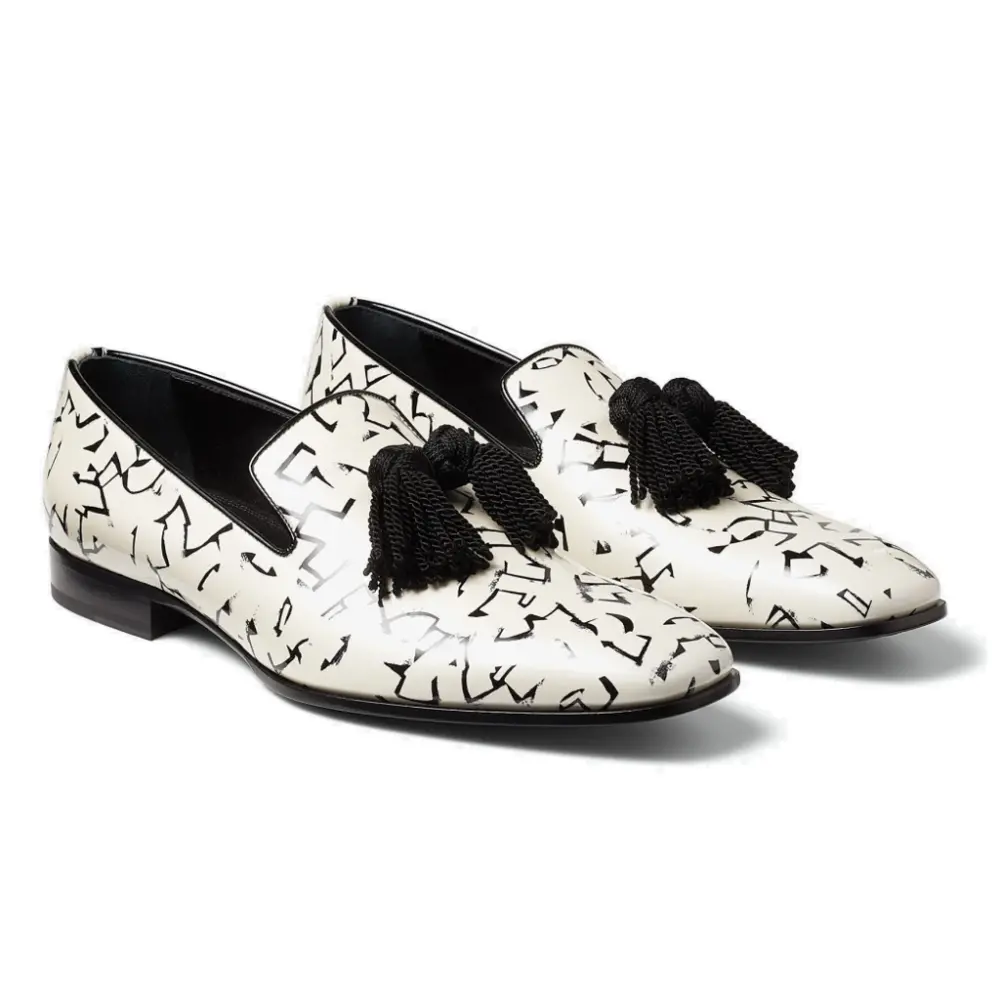 Giày Jimmy Choo Eric Haze 'White Black' EHPFOXLEYZUT000078 - Ảnh 2