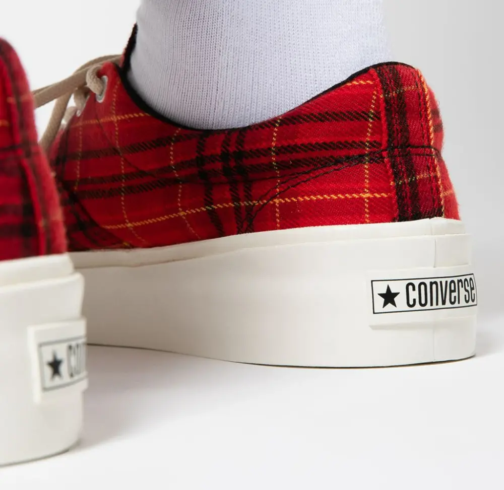 Giày Converse Skid Grip Low 'Twisted Plaid Haute Red' 169219C - Ảnh 6