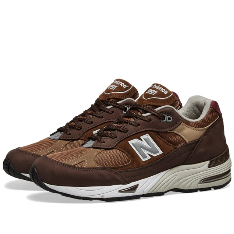 Giày New Balance 991 ‘Brown White’ M991NGG - Ảnh 5