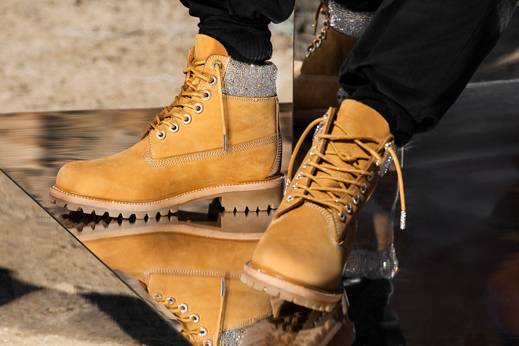 Giày Timberland x Jimmy Choo 6 Inch Premium Boot 'Crystal Collar' TB0A427G-231 - Ảnh 4
