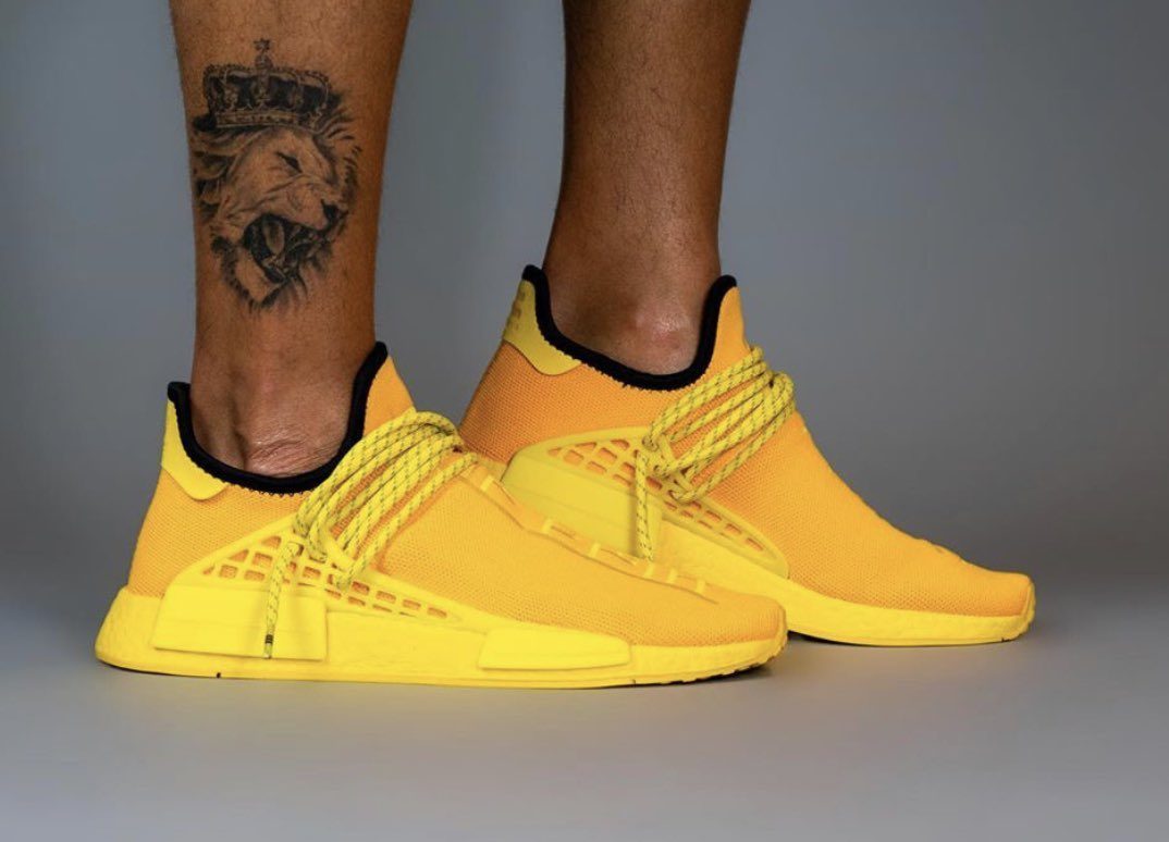 Giày Adidas Pharrell x NMD Human Race 'Yellow' GY0091 - Ảnh 4
