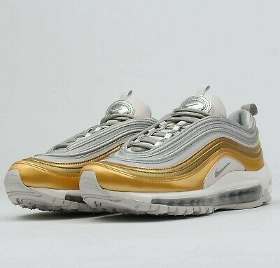 Giày Nike Air Max 97 Vast 'Grey Metallic Gold' (W) AQ4137-001 - Ảnh 2