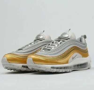 Alternative view of Giày Nike Air Max 97 Vast 'Grey Metallic Gold' (W) AQ4137-001