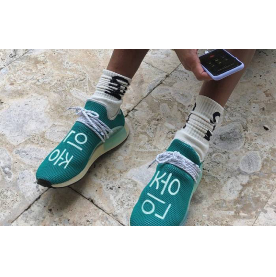 Giày Adidas Pharrell x NMD Human Race ‘Dash Green’ Q46466 - Ảnh 3