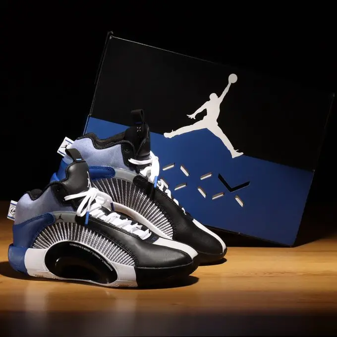 Alternative view of Giày Nike Fragment Design x Air Jordan 35 'Base Grey' DA2371-100