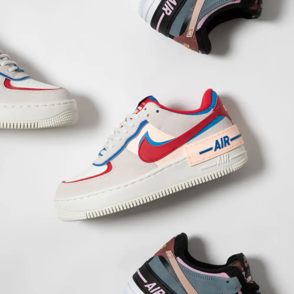 Giày Nike Wmns Air Force 1 Shadow 'Sail Royal Red' CU8591-100 - Ảnh 3