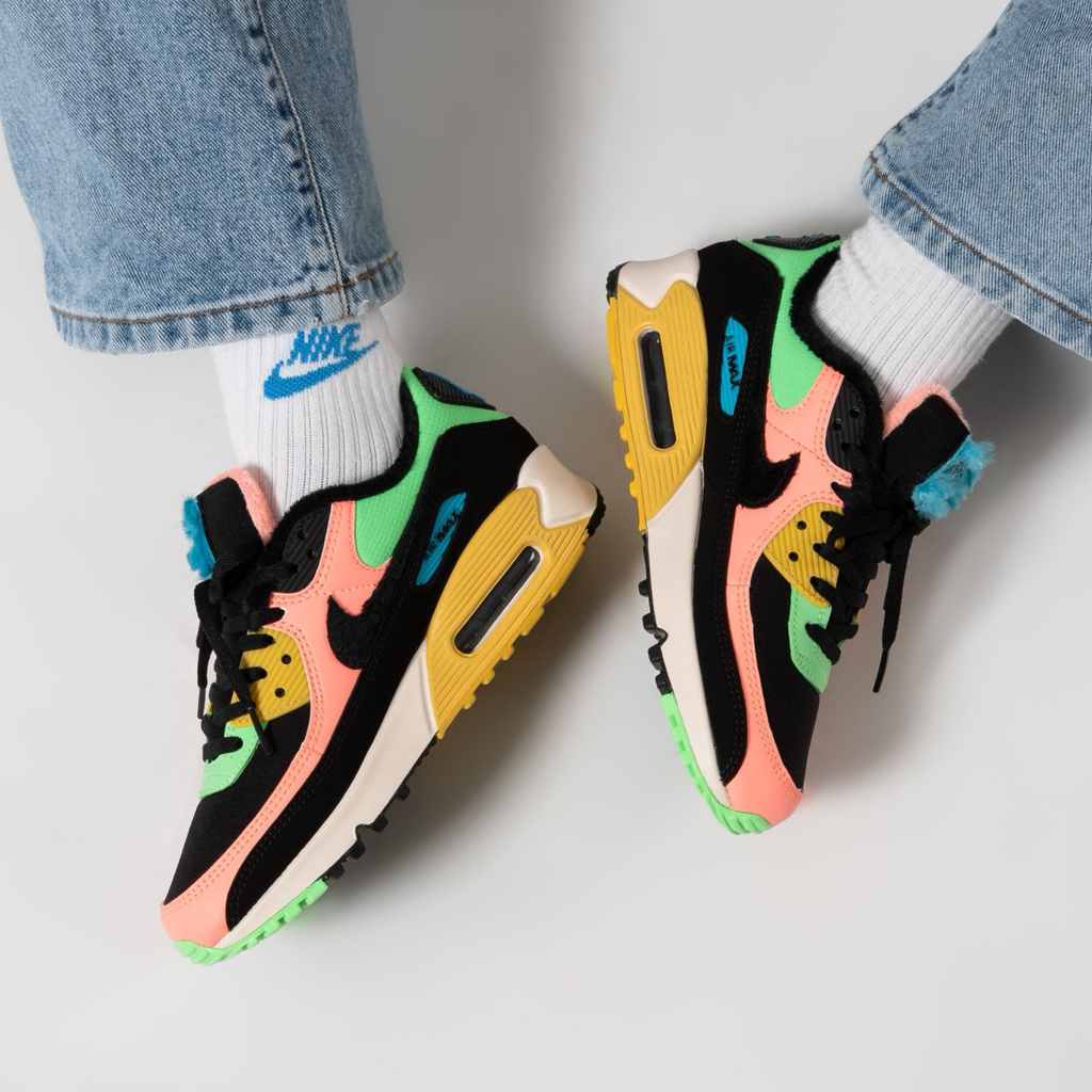 Giày Nike Wmns Air Max 90 'Fur Multi-Color' CT1891-600 - Ảnh 3