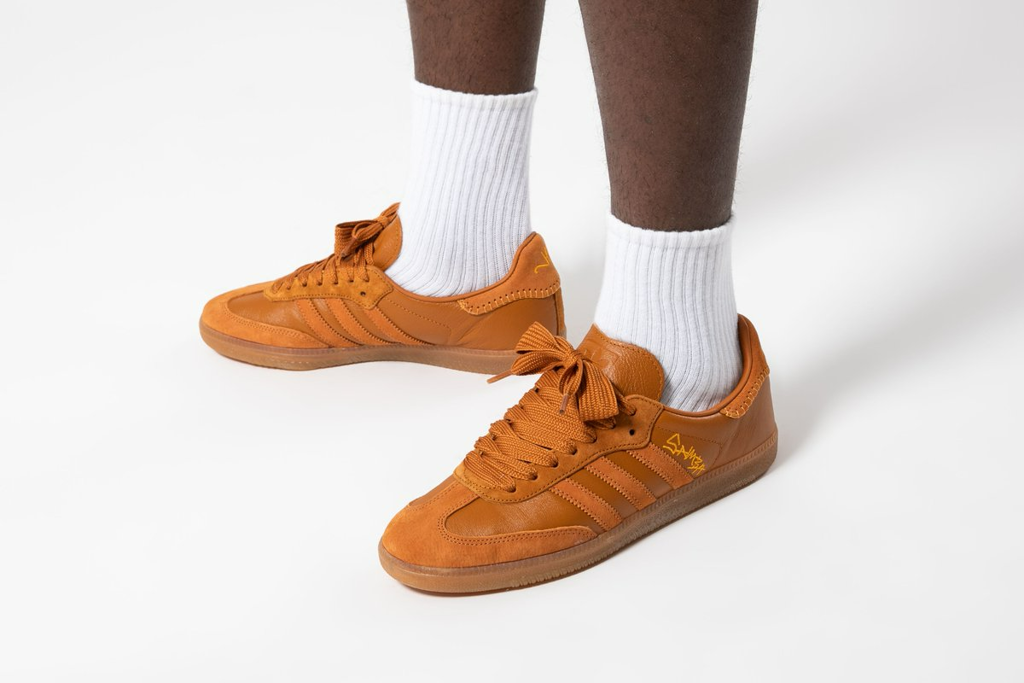 Giày Adidas x Jonah Hill Samba Craft Ochre 'Orange' FX1471 - Ảnh 4