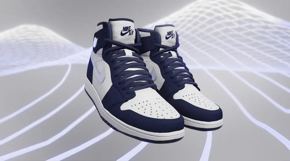 Giày Nike Air Jordan 1 Retro High co.JP GS 'Midnight Navy' 2020 575441-141 - Ảnh 6