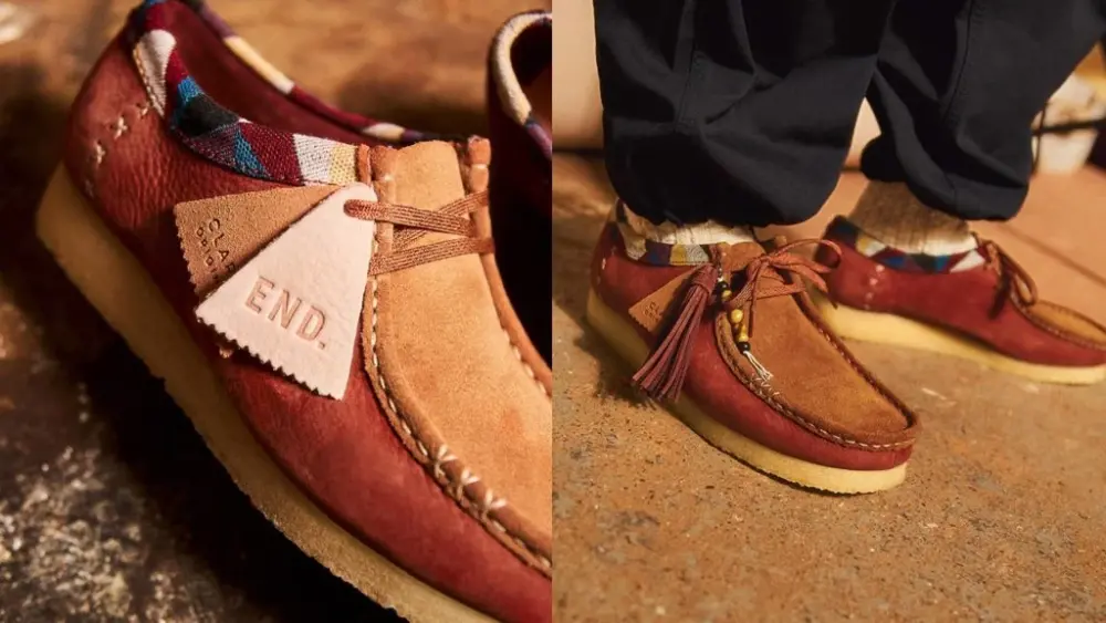 Alternative view of Giày Clarks x END Wallabee 'Pink' 261-50698