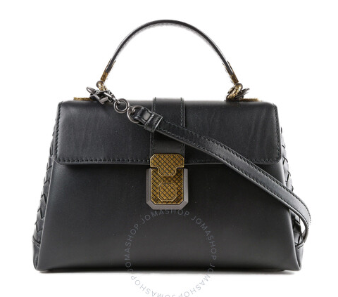 Túi Bottega Veneta Shoulder Bag Nero Calf Small Piazza Bag 498992-VALKD-1000