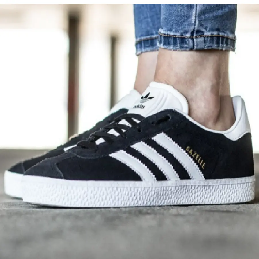Giày Adidas Gazelle Junior ‘Black White’ BB2502 - Ảnh 4