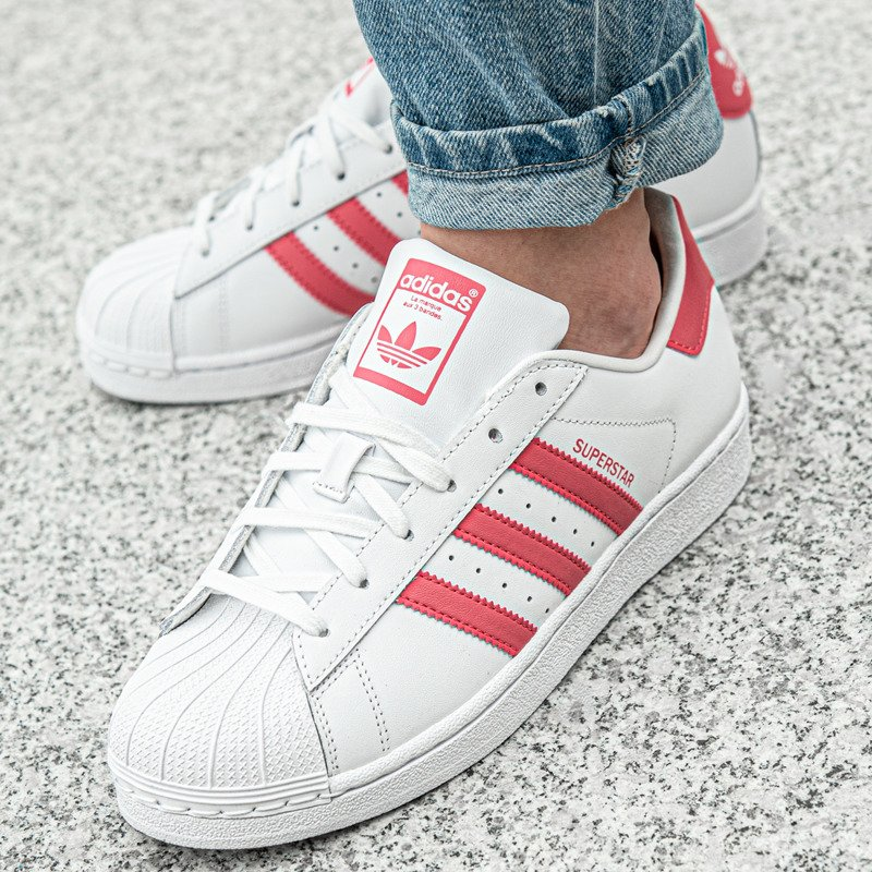 Giày Adidas Superstar J 'White Real Pink' CG6608 - Ảnh 4