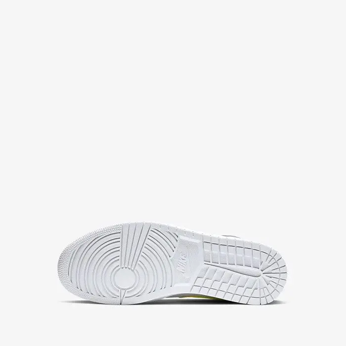 Giày Nike Air Jordan 1 Mid GS 'Gun Smoke Volt' 554725-072 - Ảnh 5
