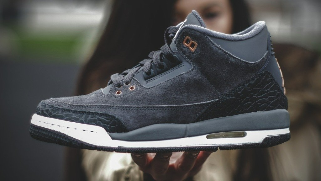 Giày Nike Air Jordan 3 Retro GS 'Anthracite' 441140-035 - Ảnh 4